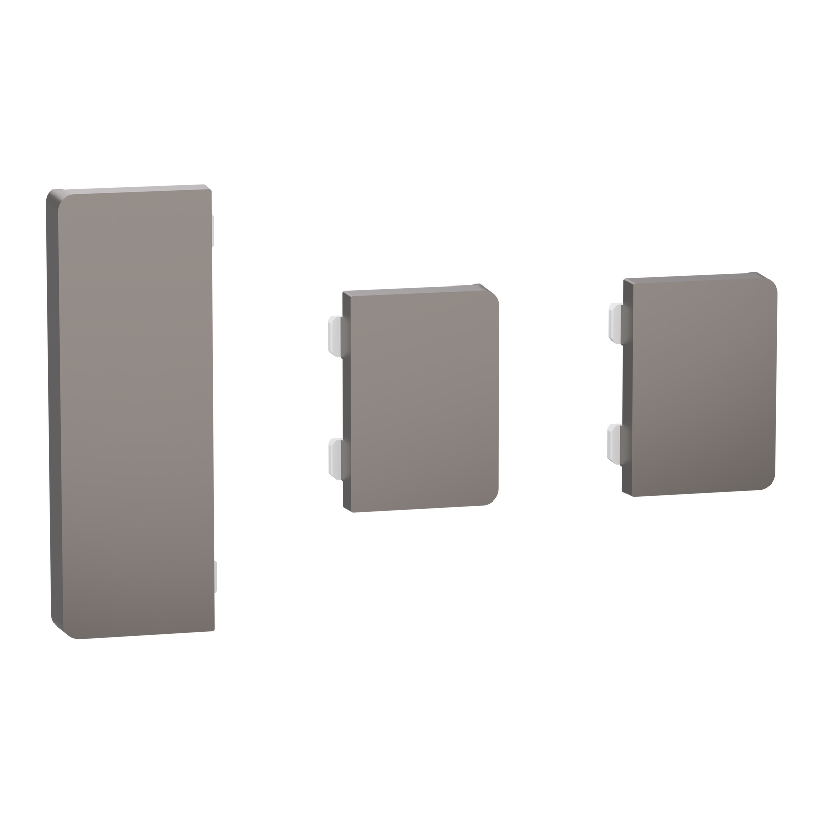 Tastsensor Flex, KNX, System Design, 3fach, Wippe, Nickelmetallic