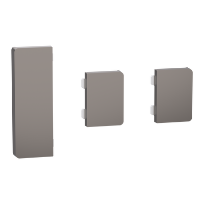 Tastsensor Flex, KNX, System Design, 3fach, Wippe, Nickelmetallic