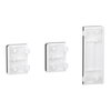 Tastsensor Flex, KNX, System Design, 3fach, Wippe, Nickelmetallic