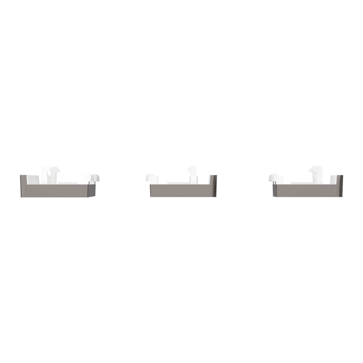 Tastsensor Flex, KNX, System Design, 3fach, Wippe, Nickelmetallic – Bild 4 von 6