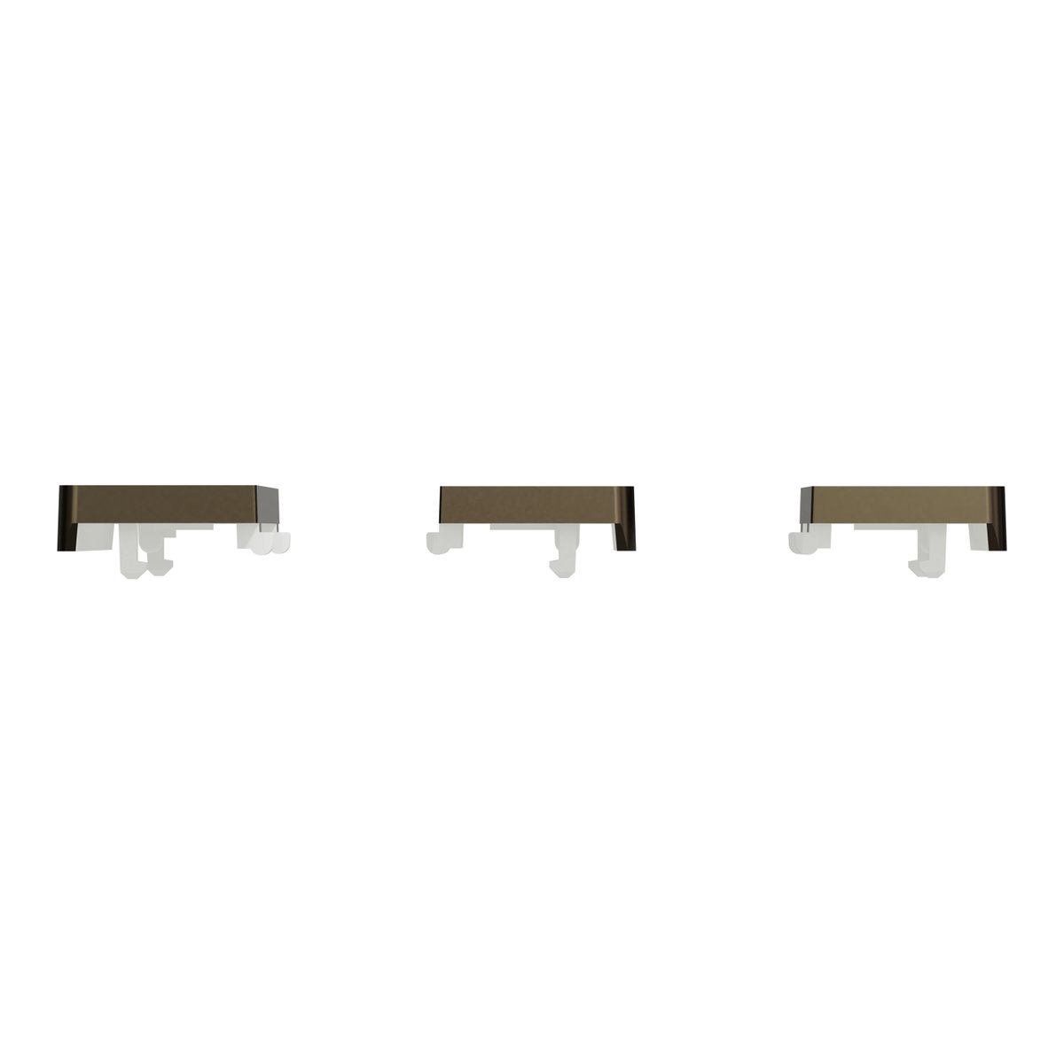 Tastsensor Flex, KNX, System Design, 3fach, Wippe, Moccametallic – Bild 3 von 6