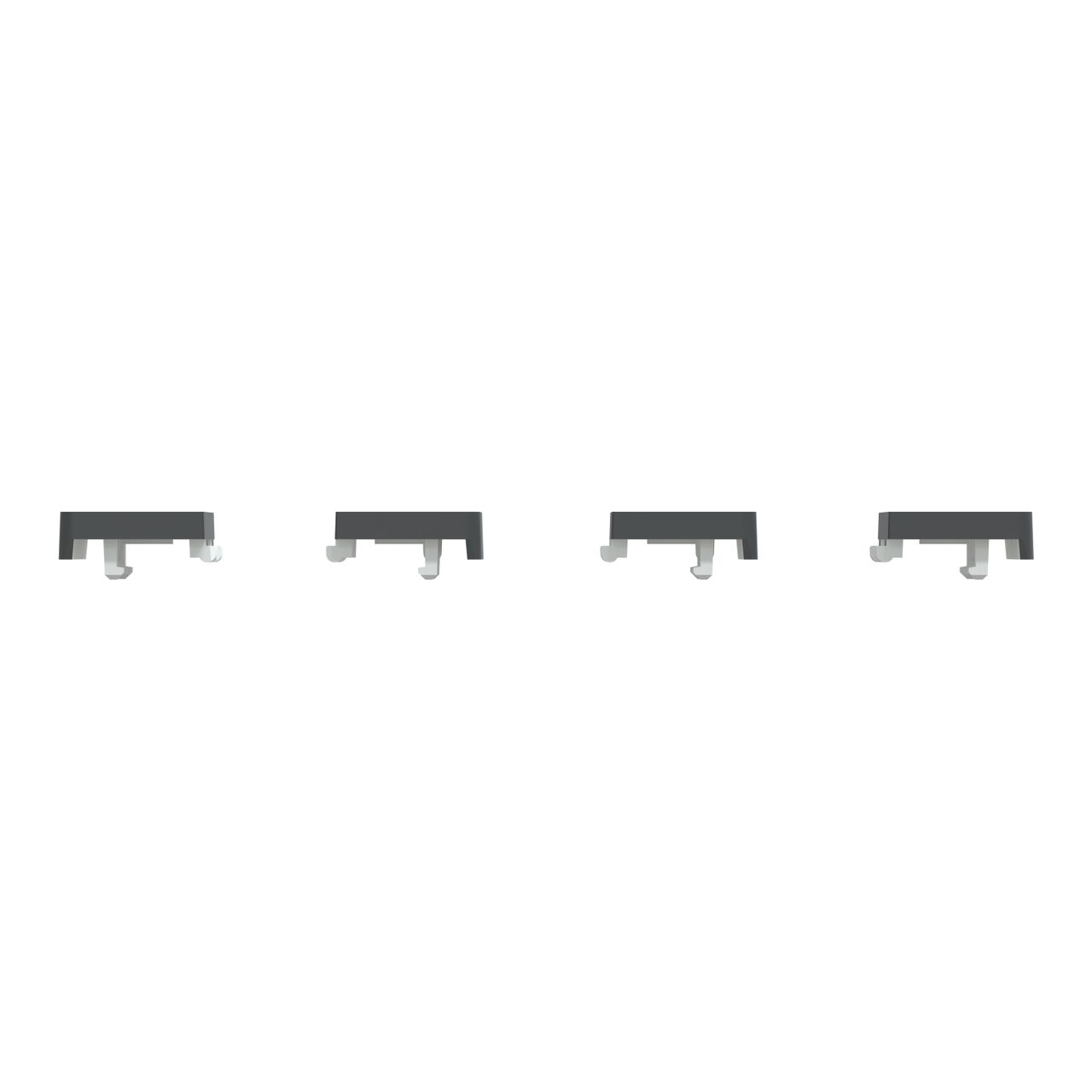 Tastsensor Flex, KNX, System Design, 4fach, Wippe, Anthrazit – Bild 3 von 6