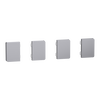 Tastsensor Flex, KNX, System Design, 4fach, Wippe, Edelstahl