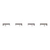 Tastsensor Flex, KNX, System Design, 4fach, Wippe, Nickelmetallic