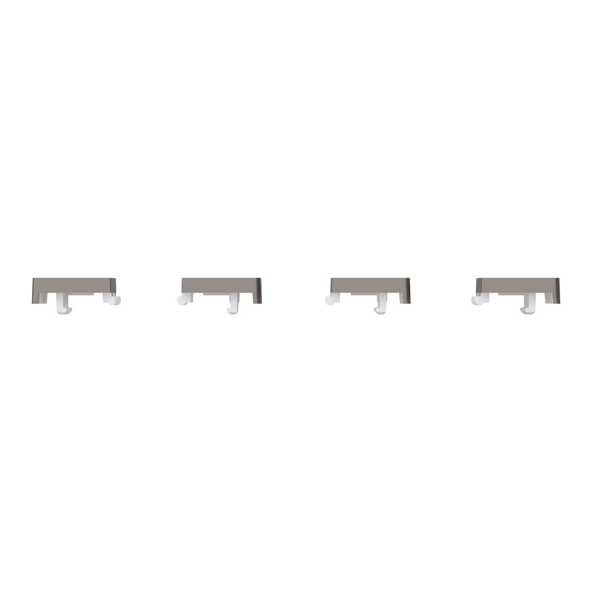 Tastsensor Flex, KNX, System Design, 4fach, Wippe, Nickelmetallic – Bild 3 von 6