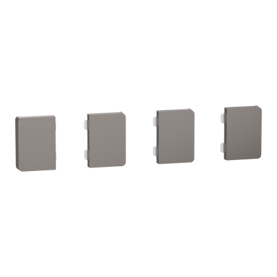 Tastsensor Flex, KNX, System Design, 4fach, Wippe, Nickelmetallic
