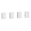 Tastsensor Flex, KNX, System Design, 4fach, Wippe, Nickelmetallic