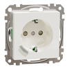 Connected SCHUKO-Steckdose 16A, System M, Thermoplast brillant, Polarweiß glänzend
