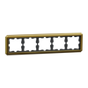 D-Antik Metallrahmen, 5-fach, 24k gold