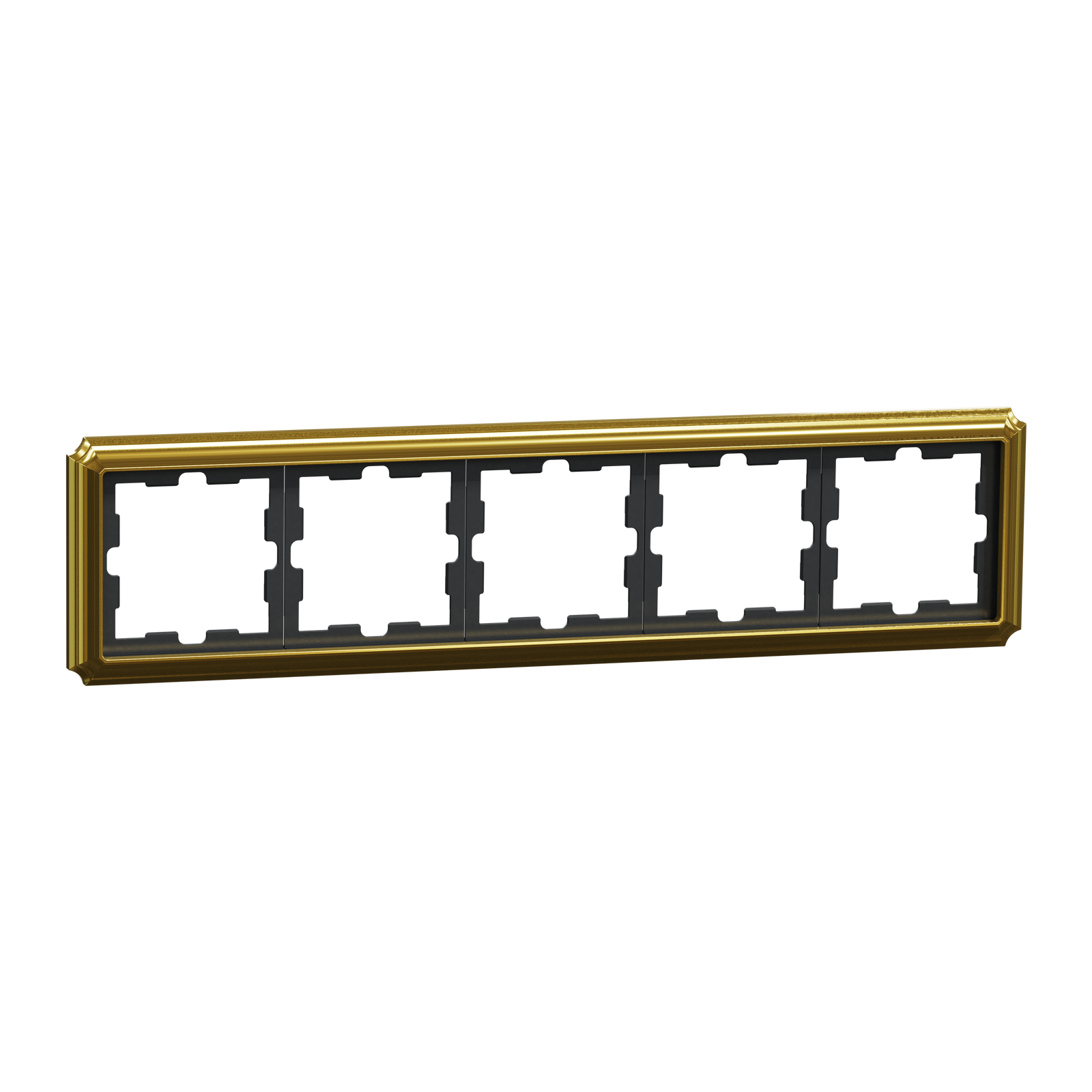 D-Antik Metallrahmen, 5-fach, 24k gold