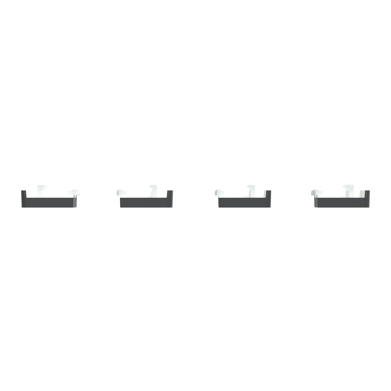 Tastsensor Flex, KNX, System Design, 4fach, Wippe, Anthrazit – Bild 4 von 6