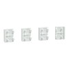 Tastsensor Flex, KNX, System Design, 4fach, Wippen, Lotosweiß