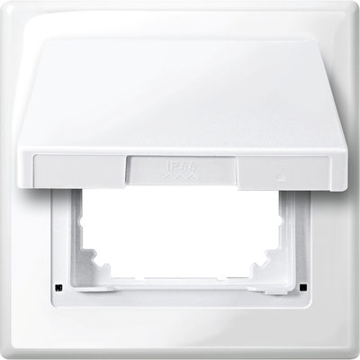 Schutzabdeckung IP 44, polarweiß glänzend, M-SMART