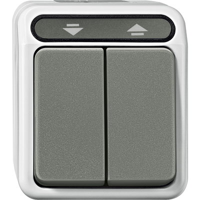 Rollladentaster, 1-polig, lichtgrau, AQUASTAR