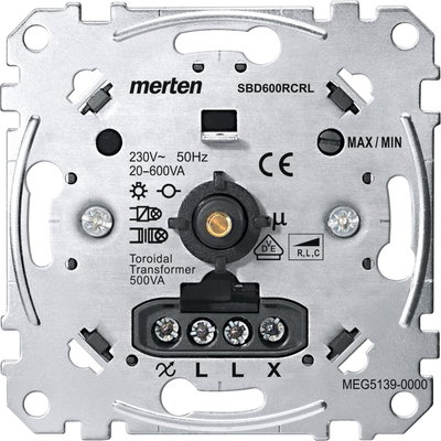 Universal-Drehdimmer-Einsatz, 20-600 W/VA