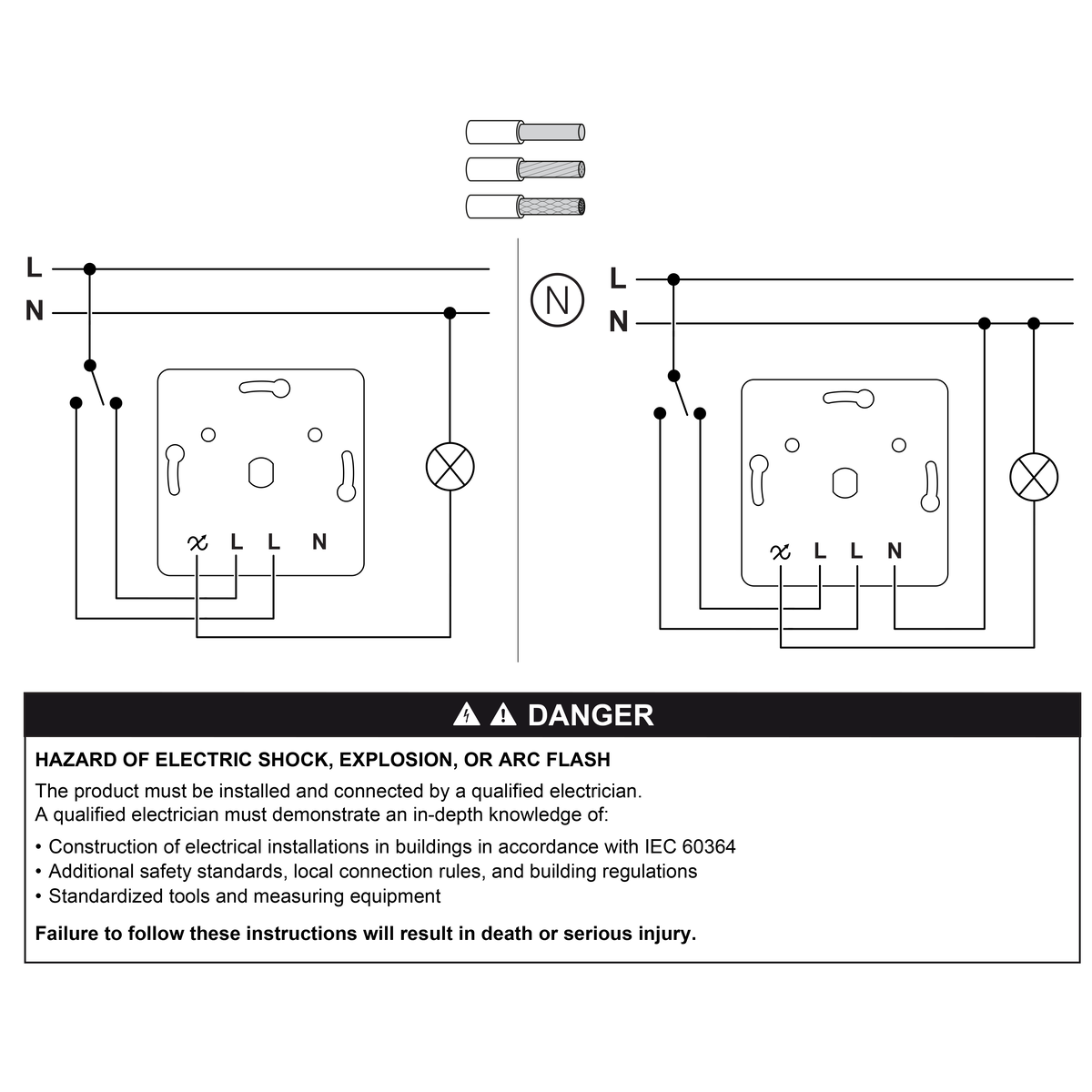 Multiwire LED Drehdimmer-Einsatz AC 230 V, 50/60 Hz – Bild 7 von 7