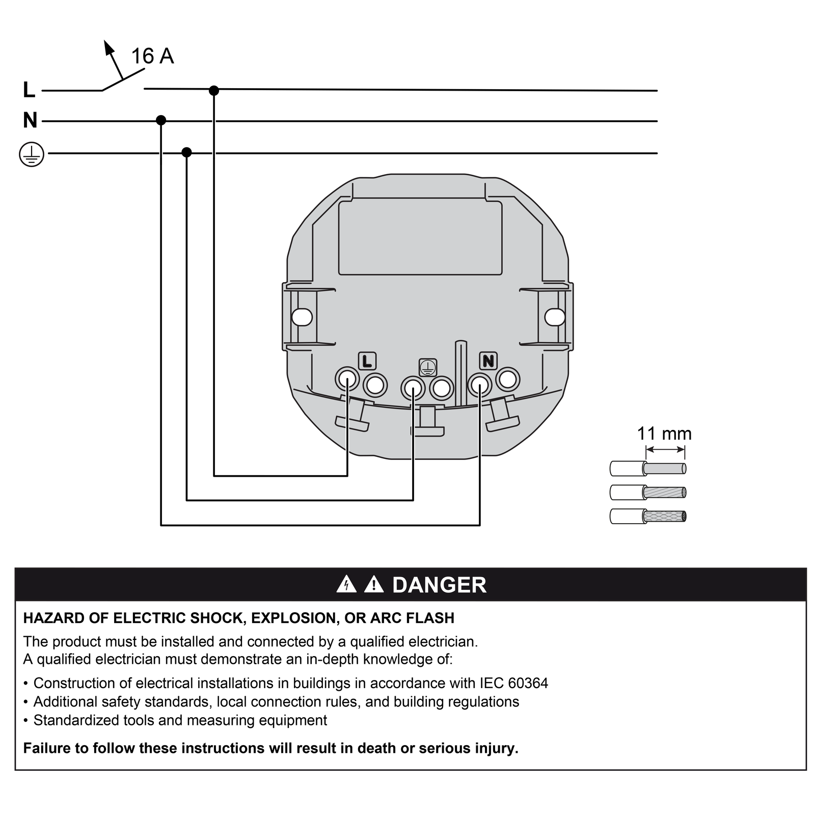 Connected SCHUKO-Steckdose 16A, System Design, Thermoplast lackiert, Edelstahl – Bild 7 von 9