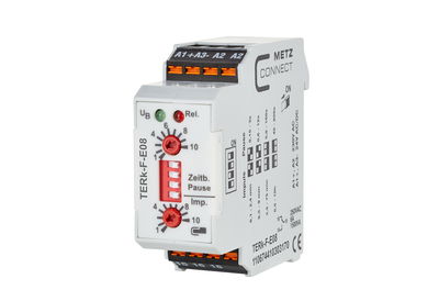 TERk-F-E08, 230 V AC, 24 V AC/DC tp 0,15-800 s, ti 0,1 min-10 h