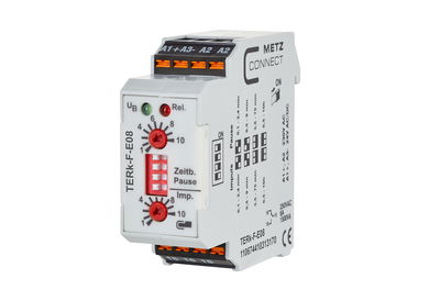 TERk-F-E08, 230 V AC, 24 V AC/DC tp 0,1 min-10 h, ti 0,1 min-10 h