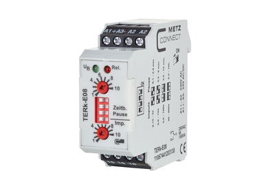TERk-E08, 230 V AC, 24 V AC/DC tp 0,1 min-10 h, ti 0,15-800 s