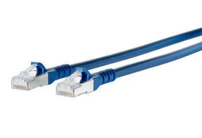 Patchkabel Cat.6A AWG 26 0,3 m blau