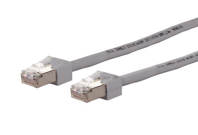 Patchkabel Cat.6 Ultraflex500 VoIP AWG 26 0,3 m grau