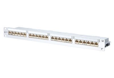 E-DAT C6 24x8(8) 1HE modular LSA Cat.6 Patchfeld