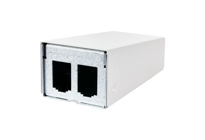 Modul AP-Gehäuse 2 Port reinweiß, unbestückt