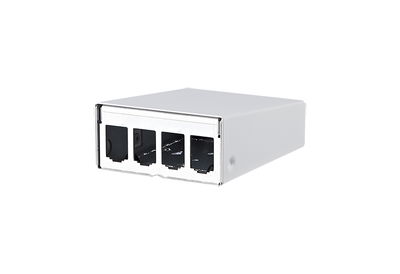 Modul AP-Gehäuse 4 Port reinweiß, unbestückt