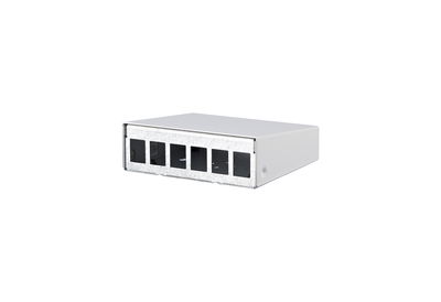 Keystone AP-Gehäuse 6 Port reinweiß, unbestückt