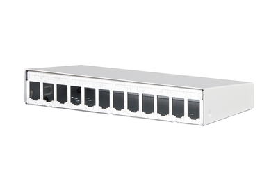 Modul AP-Gehäuse 12 Port reinweiß, unbestückt