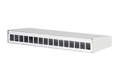 Keystone AP-Gehäuse 16 Port reinweiß, unbestückt