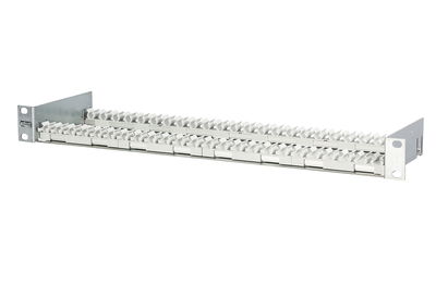 Click & fix 19 Zoll Träger für Kabelverbinder 1HE