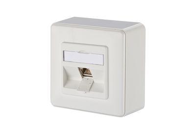 E-DAT modul 1 Port AP Cat.6A, reinweiß