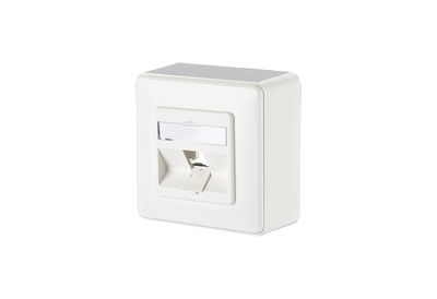 Modul Anschlussdose AP 1 Port unbestückt reinweiß