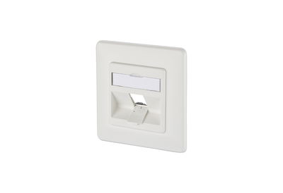 Modul Anschlussdose UP 1 Port unbestückt reinweiß