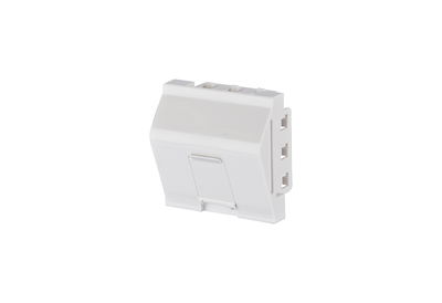 Keystone Anschlussdose 45x45 mm 1 Port unbestückt, reinweiß RAL 9010