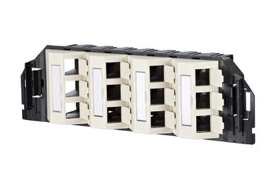 Subway Unterflureinheit GB3 Modul 12 Port unbestückt perlweiß