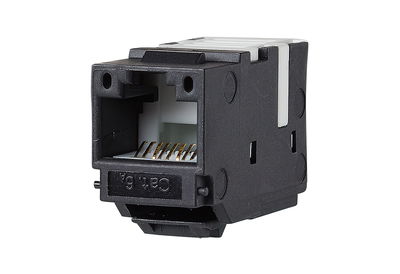 UTP modul 8(8) Cat.6A Keystone schwarz