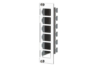 Modul Modulträger 3HE, 7 TE 6 Port Edelstahl unbestückt