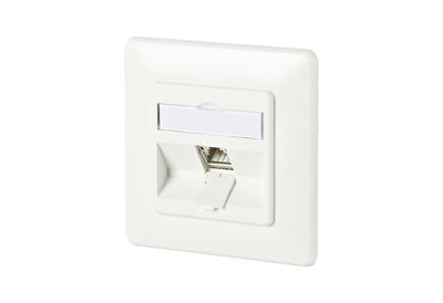 C6Amodul 1 Port 180°M UP reinweiß