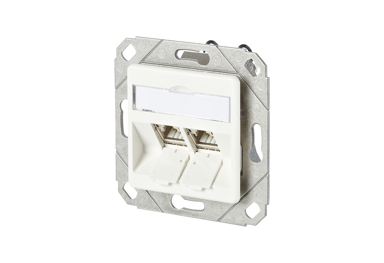 C6Amodul 2 Port 180°M UPk reinweiß