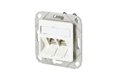 C6Amodul 2 Port 180°M UPk reinweiß