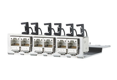 C6Amodul 6 Port 180°M für 1HE