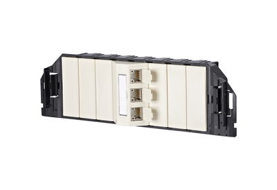 C6Amodul 3 Port 180°M GB3 perlweiß