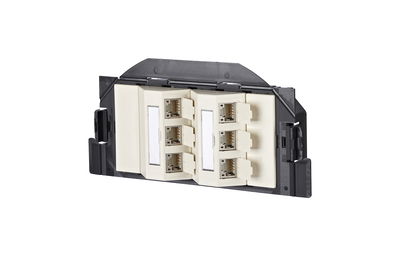 C6Amodul 6 Port 180°M GB2 perlweiß