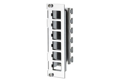 Keystone Modulträger 3HE, 7TE 6 Port Edelstahl unbestückt