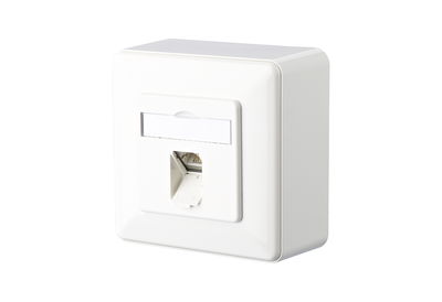 E-DAT C6A 1 Port AP reinweiß