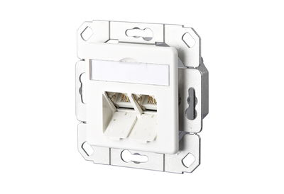 E-DAT C6A 2 Port UPk reinweiß