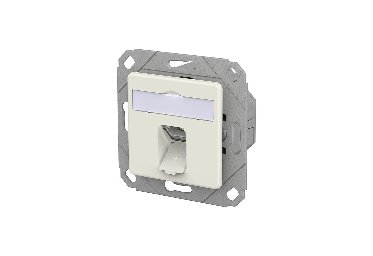 E-DAT C6A IDC 1 Port UPk reinweiß
